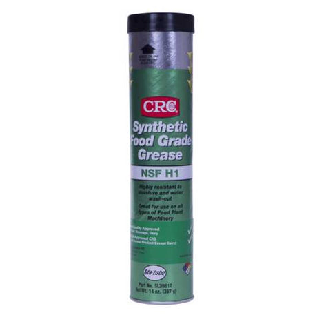 CRC 35610 Food Grade Synthetic Grease in a 397g tube, ideal for safe lubrication in food processing and industrial applications.