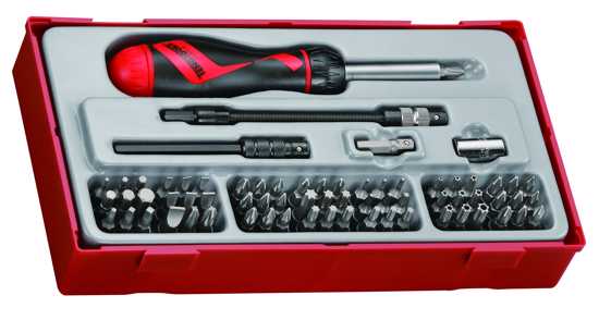 Teng 74pc Ratcheting Screwdriver Bits Set (Each)