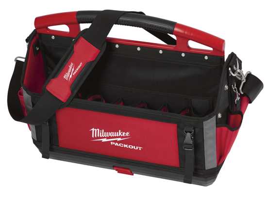 Milwaukee PACKOUT Jobsite Tote 32 Pocket 500mm-500L x 254W x 330mm H-Each