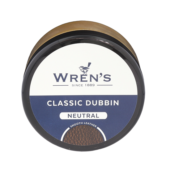 Wrens Dubbin 200ml jar for waterproofing and conditioning leather footwear, ensuring durability and a supple finish.