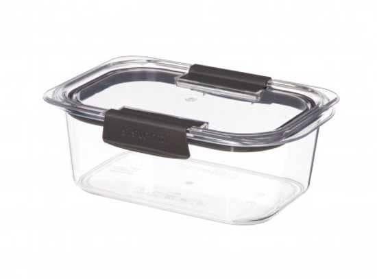 Clear, stackable 920ML storage container, 100% leak-proof, ideal for soups, meats, and organized fridge storage.