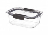 Clear, stackable 920ML storage container, 100% leak-proof, ideal for soups, meats, and organized fridge storage.