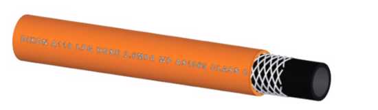 Dixon 5mm Rubber LPG Gas Hose in orange, ideal for gas cutting and safe LPG conveyance, meets AS/NZS1869 Class C standards.