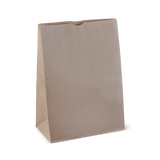 Extra large, sturdy paper checkout bag, 305x175x430mm, standing upright for easy loading, eco-friendly and versatile for groceries.