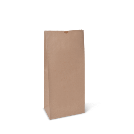 Heavyweight SOS brown paper takeaway bag, 445x205x125mm, durable 80GSM for all food types, eco-friendly, 200 per case.