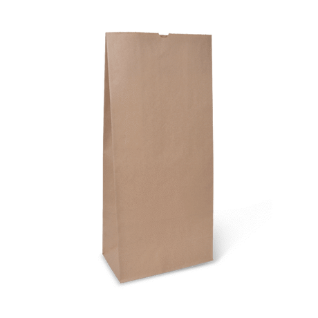 #6 Heavyweight SOS Brown Paper Takeaway Bag, durable, freestanding, recyclable, perfect for hot or chilled food delivery.