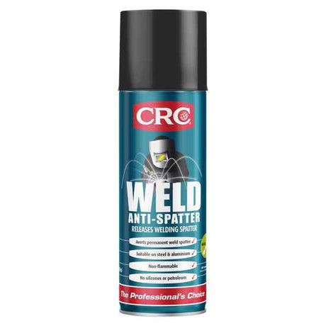 CRC 3358 Weld Anti-Spatter Spray, 400ml, prevents welding spatter, safe non-flammable formula, ideal for metal surfaces.