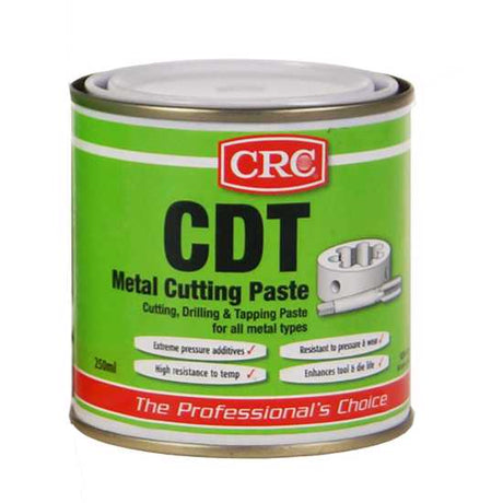 Heavy-duty CRC 3062 CDT Cutting Paste in a 500ml container, ideal for enhancing metalworking efficiency and tool longevity.