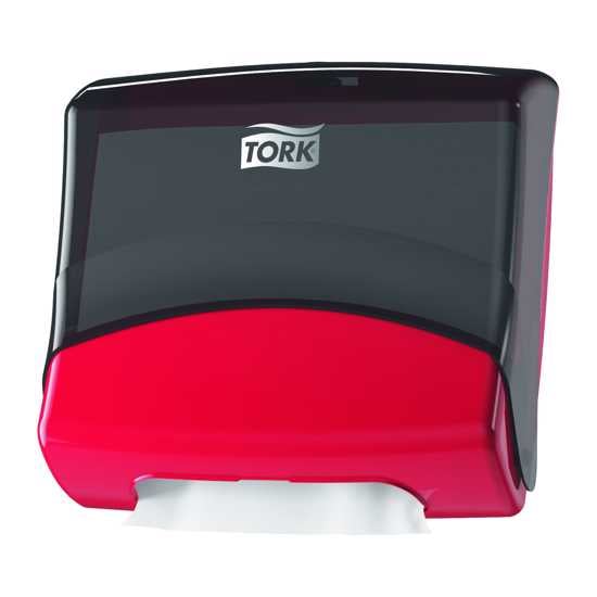 Tork W4 Folded Wipers Dispenser Red/Black (Each)