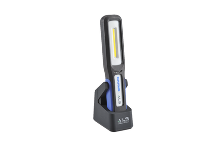 Narva ALS Rechargeable L.E.D Inspection Light with 500 lumens, ideal for hands-free use, featuring a strong magnet and glow-in-the-dark face.