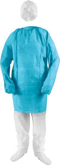 Eagle Visitors Hygiene Kit with disposable hat, top, pants, and socks for clean, safe environments; one-size-fits-most design.