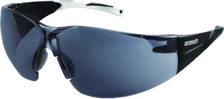 Prosafe Kite Safety Glasses - Smoke: Lightweight comfort, deep fit, wide protection, scratch-resistant lenses, and medium impact certified.