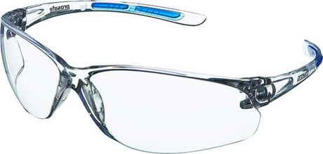 Lightweight safety glasses with ergonomic design, scratch-resistant lenses, and medium impact protection for all-day comfort.