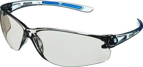 Prosafe Egret Safety Glasses with clear silver flash lens for comfort, style, and certified medium impact protection.