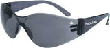 Bolle Bandido Safety Glasses feature a durable polycarbonate wrap-around design with 99.99% UV protection, ideal for work and outdoor use.