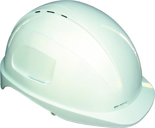 Prosafe 630 White Helmet, polycarbonate, adjustable, vented for comfort, certified for high-temperature safety.
