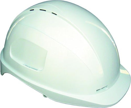 Prosafe 630 White Helmet, polycarbonate, adjustable, vented for comfort, certified for high-temperature safety.
