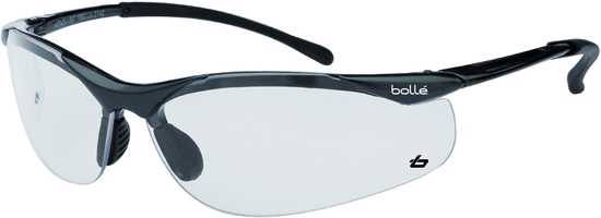 Bolle Contour Safety Glasses, Clear Lens (Each)