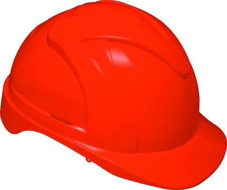Prosafe 610 Helmet in Fluro Orange with ventilation, six-point harness, and easy accessory fitting for enhanced safety and comfort.