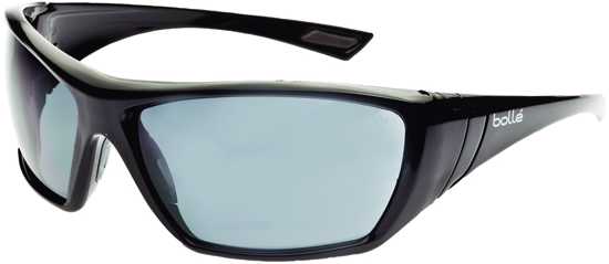 Bolle Hustler Safety Glasses, Smoke Lens (Each)