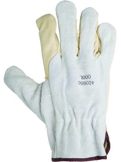 Prosafe Rigger G2 Gloves in sizes S-XL, featuring full grain leather palm and elasticised back for comfort and durability.