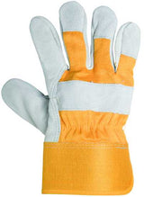 Prosafe Work Gloves with split leather palm and fabric back, perfect for construction and engineering tasks.