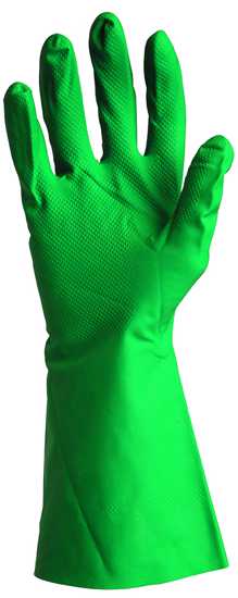 Prosafe Chemical Interface Nitrile Gloves in size 8-11, featuring an embossed grip for dexterity and 33cm cuff for chemical protection.