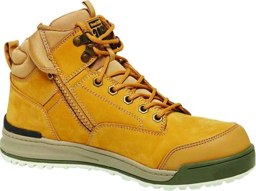 Hard Yakka 3056 Zip Sided Safety Boots - Wheat (Size 7)