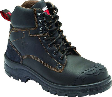 John Bull Wildcat 9596 Safety Boots in Claret (Size 9) offer heat resistance, shock absorption, and electrical hazard protection.