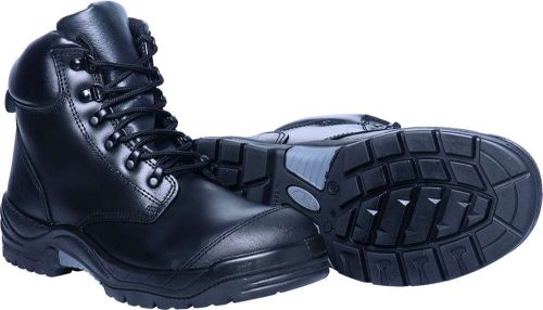 Tredlite Manapouri Safety Boots in black, Size 9, featuring heat-resistant sole, slip resistance, and superior cushioning for comfort.