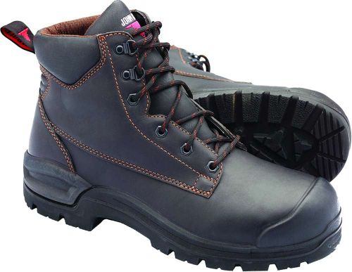 John Bull Himalaya 4545 Safety Boots in claret, size 5, featuring CushionCore technology for comfort and safety in demanding jobs.