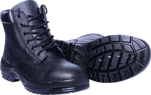 Tredlite Roxburgh Safety Boots in Black, Size 9, featuring durable leather and heat-resistant sole, perfect for safety and comfort.