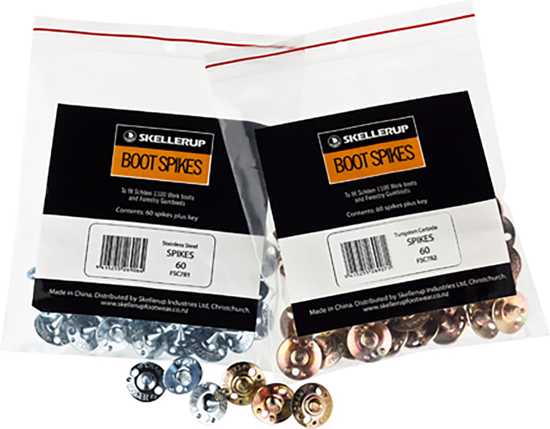 Pack of 60 stainless steel spikes for enhancing grip and stability on outdoor footwear, ideal for muddy and slippery terrains.