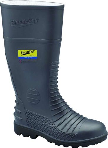 Blundstone 025 Size 5 gumboots with a durable PVC/Nitrile sole, plush lining, and electrical hazard certification.