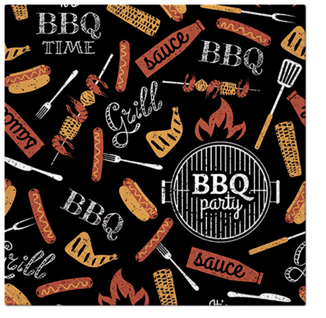Paw Lunch Napkin, 33cm, eco-friendly, durable 3-ply napkins for stylish BBQ and parties, pack of 20.