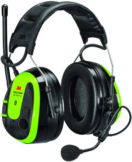 3M PELTOR WS ALERT XPI Headset with Bluetooth, noise-cancelling mic, FM radio, and Class 5 hearing protection for professionals.