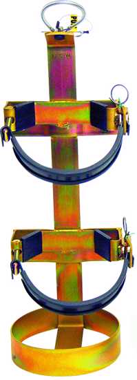 Durable vehicle bracket securely holds 4.5 kg fire extinguishers for emergency preparedness on the road.