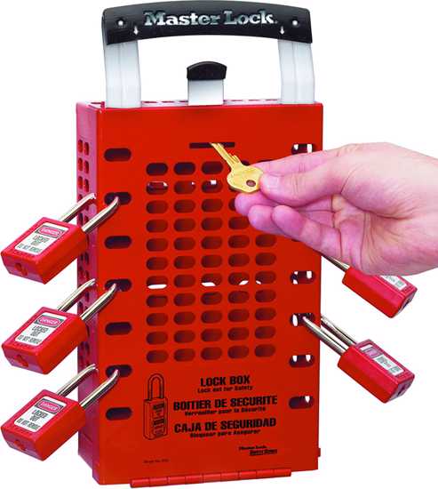 Master Lock 0503RED Group Lock Box Red-Wall Mounted/Portable-14 Locks Capacity (Each)