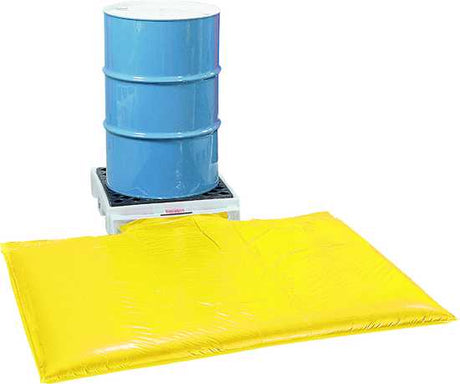 1 Drum Spill Deck with Bladder for 200L drum storage, featuring low profile, 250L capacity, and durable polyethylene construction.