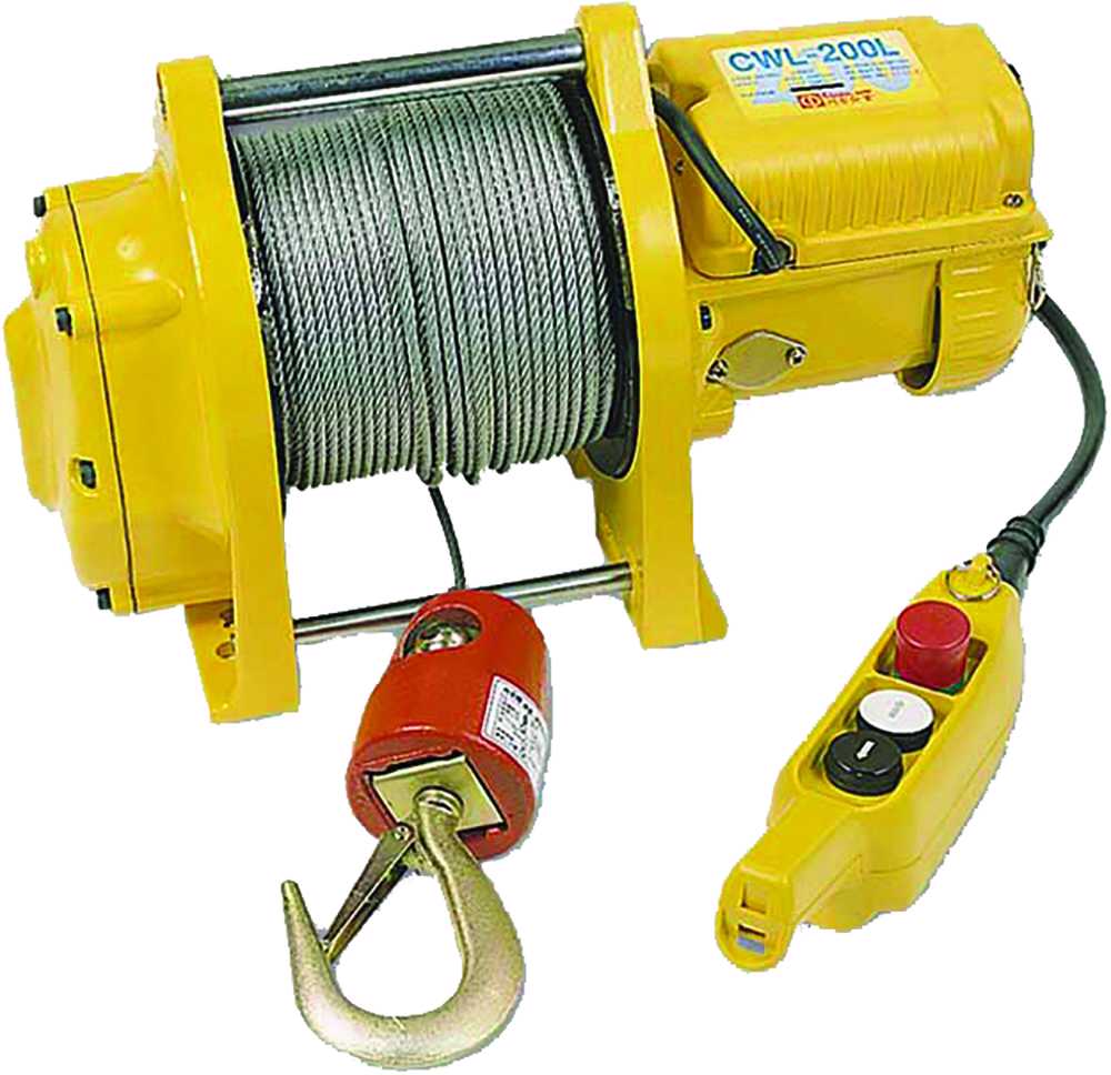 Pacific Electric Winch-200kg with 200kg capacity, quick lifting speed, failsafe brake, and portable design for versatile use.