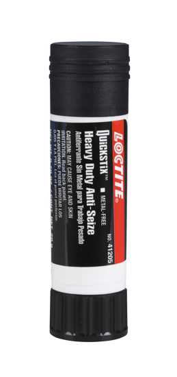 Loctite LB 8070 Heavy Duty Anti-Seize Stick in black, prevents seizing and corrosion on metal surfaces in demanding environments.