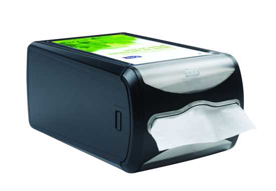 Tork Xpressnap Napkin Dispenser Clear/Black - Each