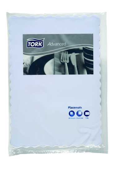 Tork Placemat White Scallop Edge - 35 x 24.5cm - 100 - Pack