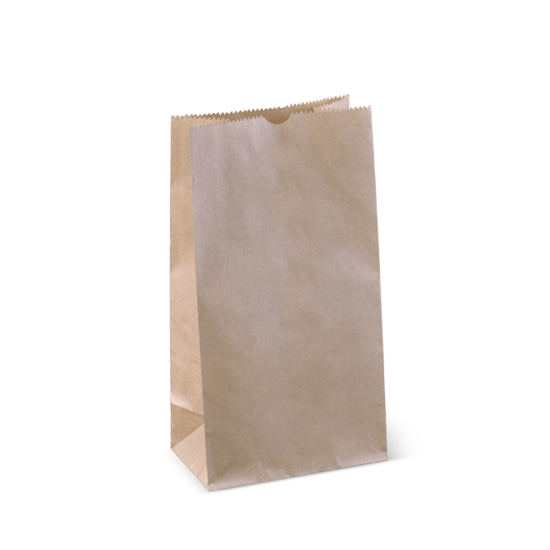 #6 Block Bottom Light Duty Paper Bag - 273 x 147 x 92mm - 500 - Pack