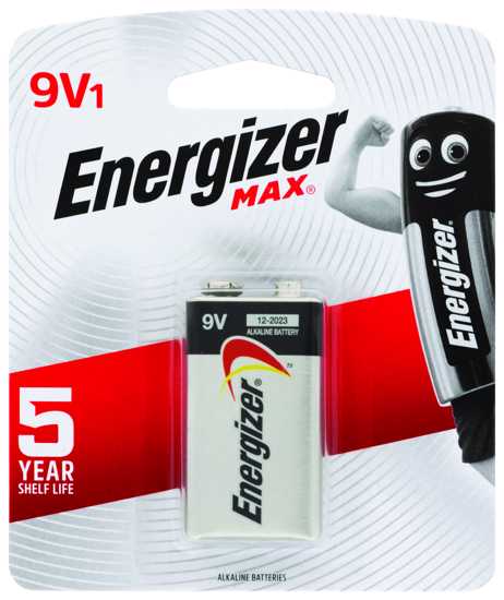 Energizer Max 9V 1pk (Each)