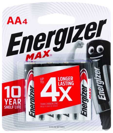 Energizer Max AA 4pk (Packet)