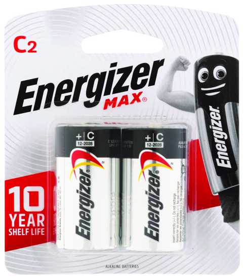 Energizer Max C 2pk (Packet)