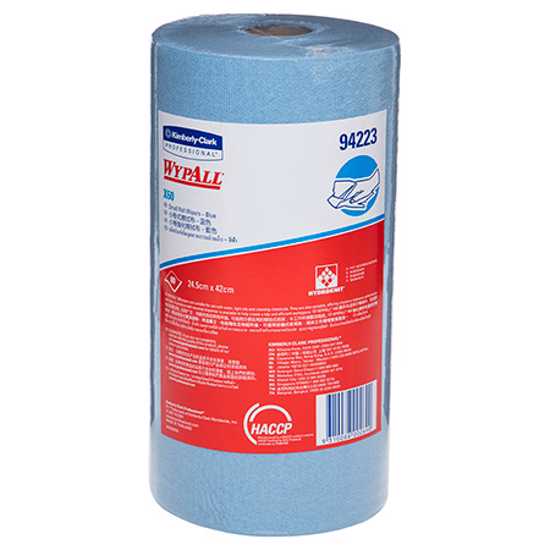 Wypall X60 94223 Small Roll Wipers Blue-24.5cm x 42cm-6 Rolls (Carton)