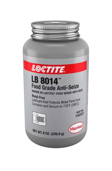 Loctite Food Grade Anti-Seize 51168 is a white, metal-free compound, ideal for extreme pressure applications in food processing.