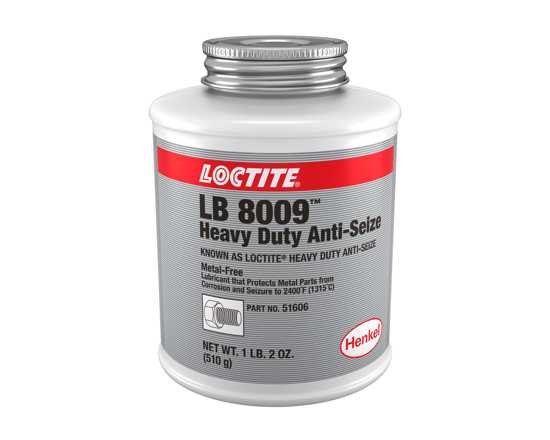 Loctite LB 8009 Heavy Duty Anti Seize in a 510gm container, designed for superior metal protection and lubrication.